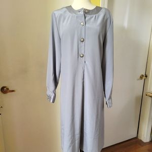 Vintage Brownstone Studio Silver A Line Dress size 14